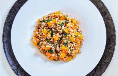 grano saraceno con zucca e batata