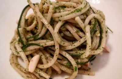 pasta con pesto di agretti