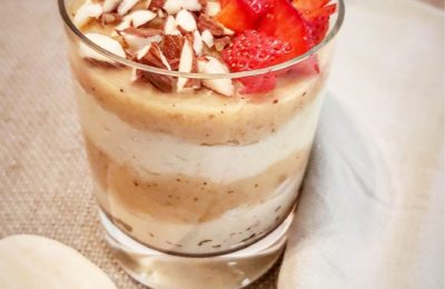 Crema di miglio, mele e mandorle