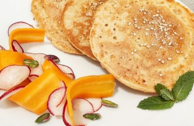 Frittelle di riso e lenticchie rosse