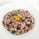 Risotto ai fiori di zucchine e azuki