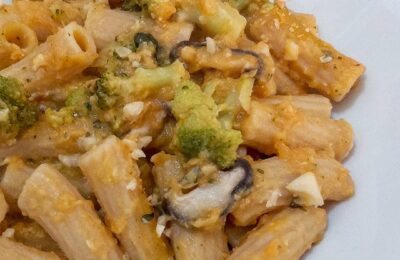 pasta pasticciata verdure e funghi