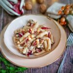 pasta crema di ceci e radicchio tardivo