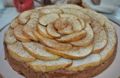 torta di mele dolcificata naturalmente