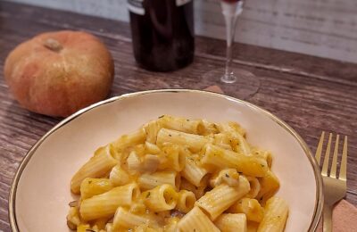 pasta con zucca e funghi porcini